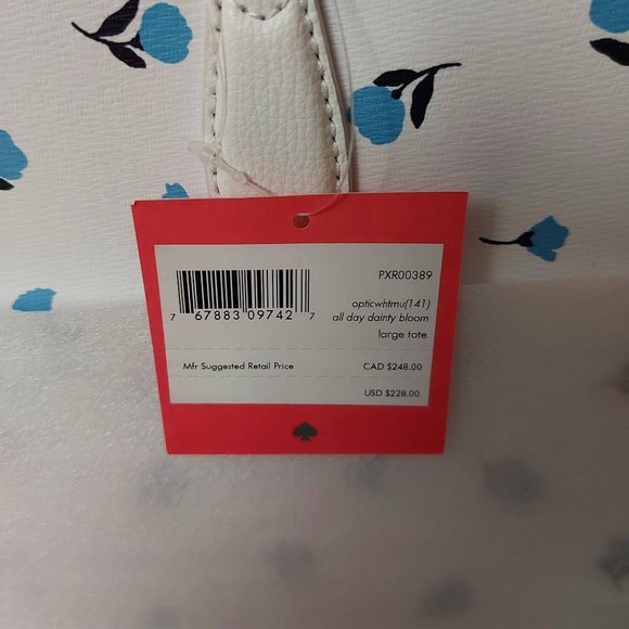 NWT Kate Spade All Day Dainty Bloom Large Tote - Picture 7 of 7